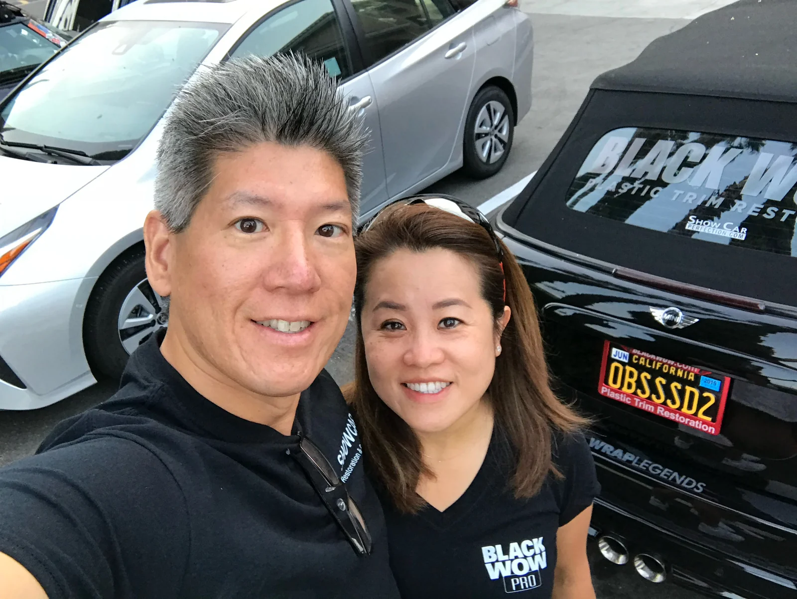 Richard Lin and GillianMay Lin, co-founders of Detailing Innovations Inc., at the SEMA show